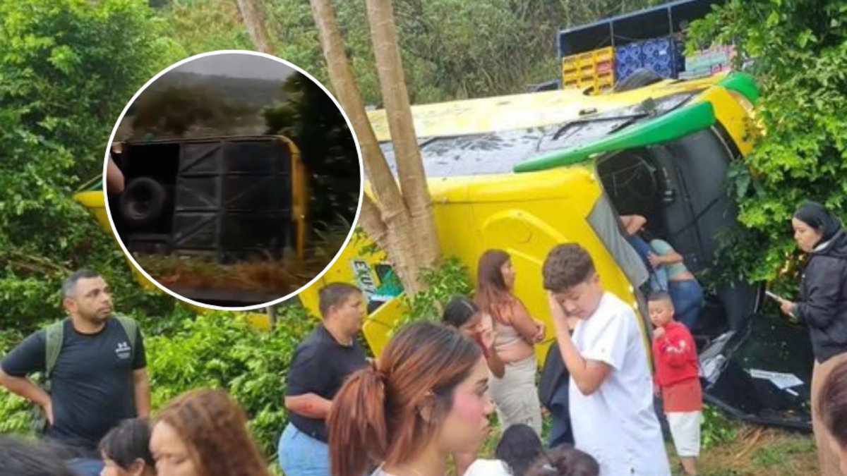 Vídeo | Grave accidente de tránsito de autobús que cubría la ruta Sabanalarga