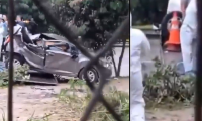 El conductor del carro también murió.