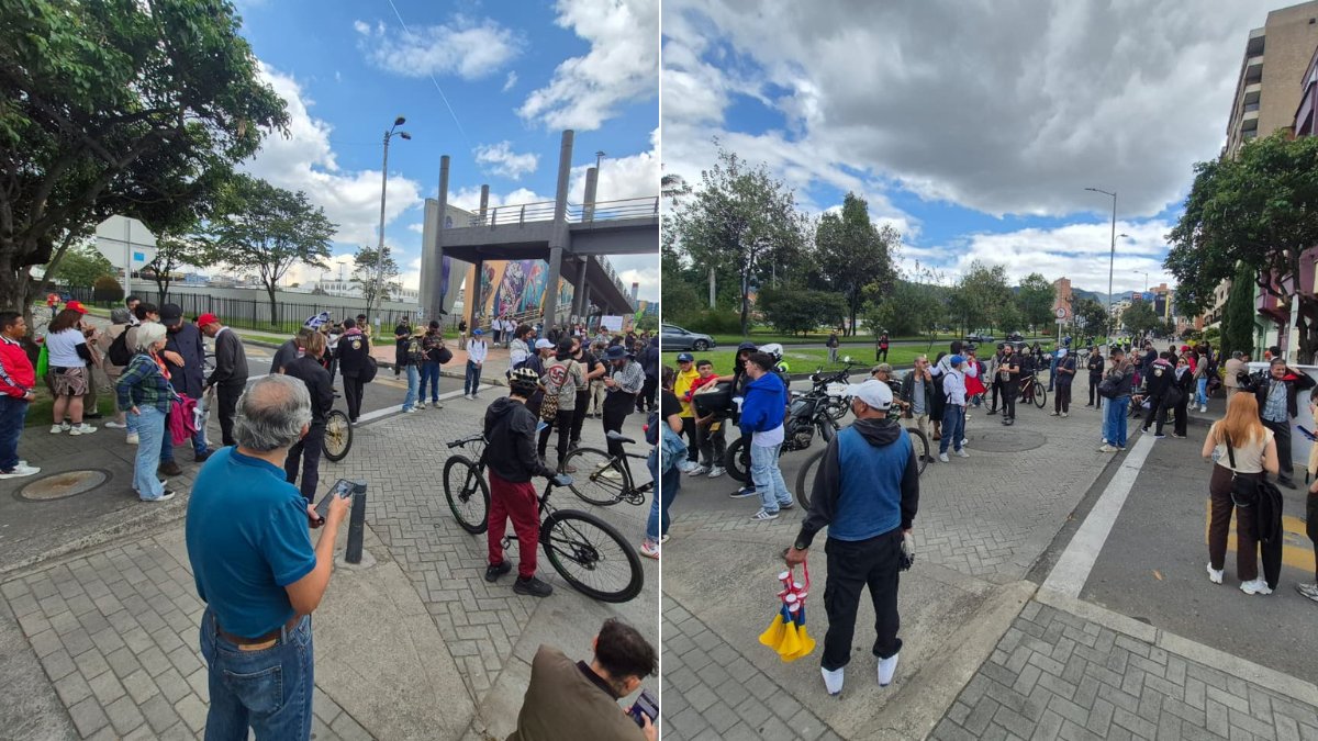 Cerca de 50 personas se reúnen en los alrededores de la Embajada de Estados Unidos en Bogotá: autoridades hacen presencia