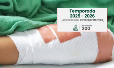Antioquia llegó a los 200 quemados por pólvora: es la cifra más alta de lesionados en el departamento en la última década: Medellín registra 79 casos