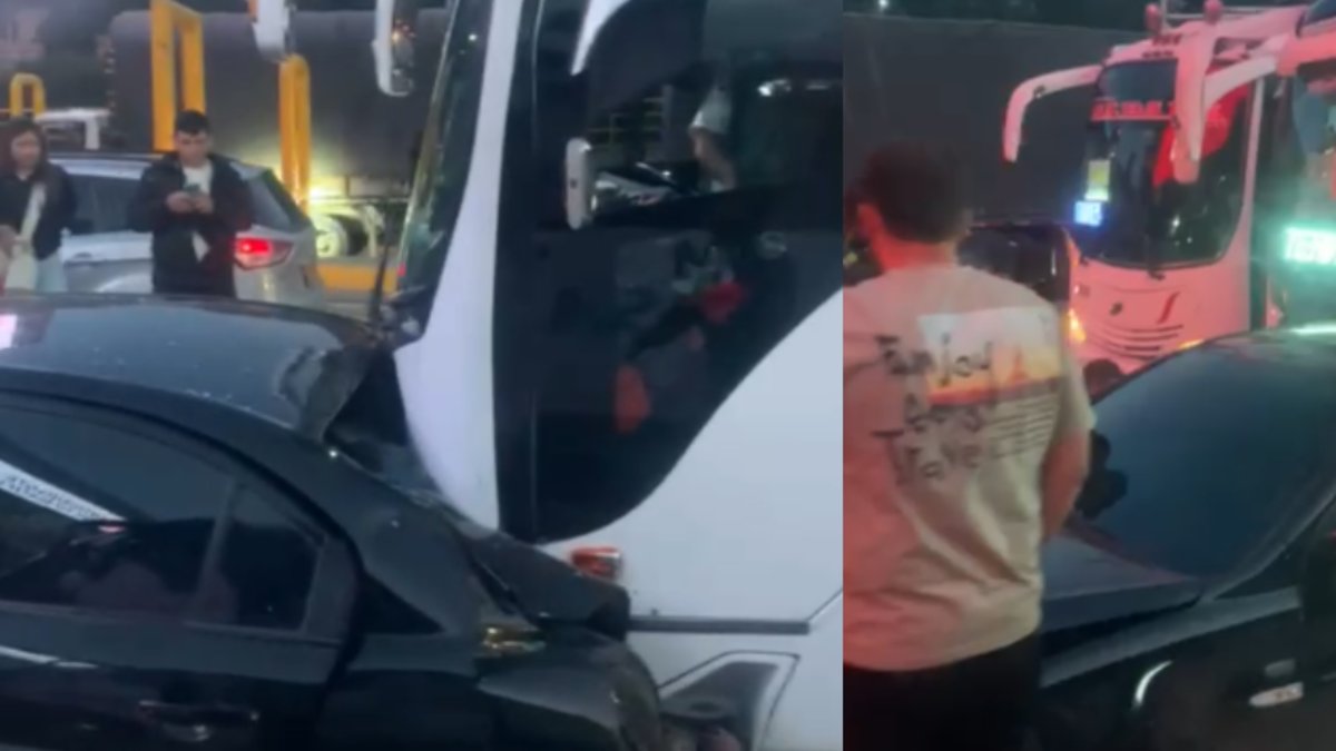 Grave accidente de tránsito en salida de Bogotá: autobús chocó contra vehículo cerca al pico de la autopista Norte; se habría quedado sin frenos
