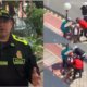 los persiguieron desde un banco y hubo disparos