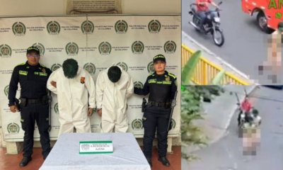 Ciudadanos en Medellín obligaron a caminar desnudos y pintados a dos presuntos ladrones que habrían robado una casa