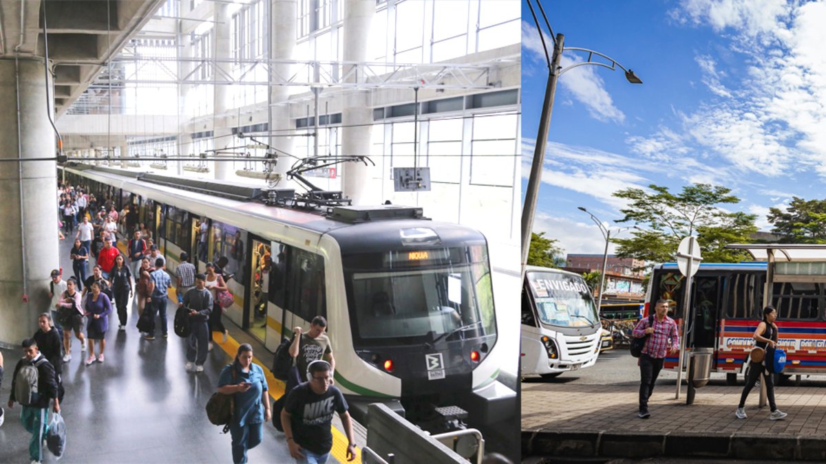Así quedaron las nuevas tarifas del Metro y de los autobuses de transporte público colectivo en Medellín y su área metropolitana para 2026
