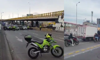 Reportan cierre total en la avenida NQS, en Bogotá, sentido sur-norte tras accidente entre un carro y un ciclista que dejó una persona muerta