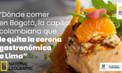 Los cinco mejores restaurantes de Bogotá según la National Geographic