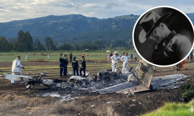 Las escenas del accidente de la avióneta de Yeison Jiménez qu