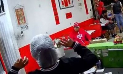 Videos capturaron el momento cuando ladrones robaron violentamente un restaurante de Kennedy en Bogotá; se llevaron hasta la comida
