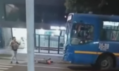 TransMilenio anunció acciones contra conductor del Sitp que embistió varias veces a una moto en el norte de Bogotá: 'Rechazamos la intolerancia'