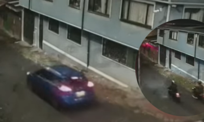 video captó persecución de dos motociclistas a su camioneta