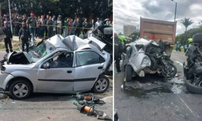El historial de la moto en la que se movilizaron presuntos ladrones involucrados en choque en la avenida 68, en Bogotá