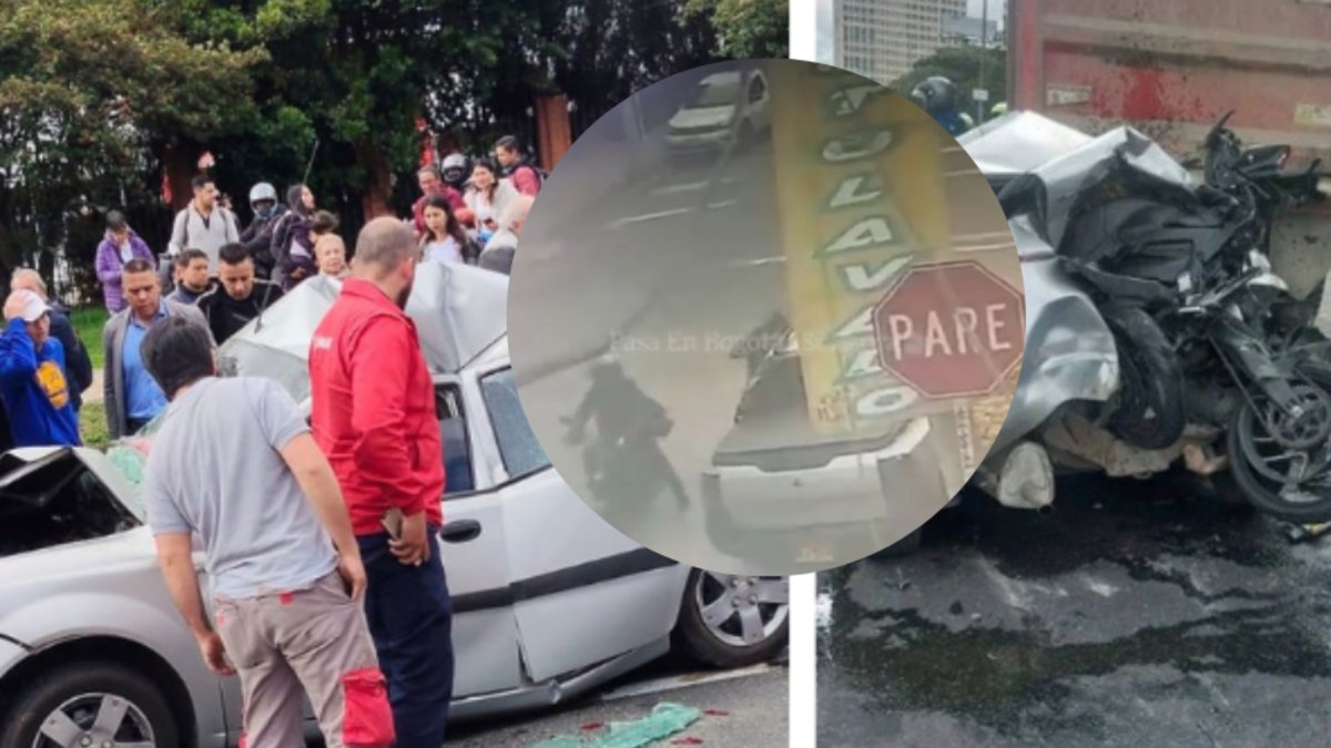 Se conoce video del momento exacto cuando ocurrió robo previo al grave accidente en la avenida 68 que dejó tres muertos
