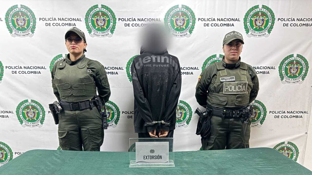 Capturan a extorsionista que pedía millonarios montos a comerciantes en Bogotá