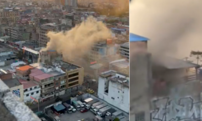 Incendio en la Caracas con calle 22 es controlado por Bomberos de Bogotá; Video alertó sobre la presencia de un hombre en el edificio.