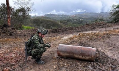 El Ejército frustró un atentado con seis explosivos que las disidencias de las Farc habían dejado en la vía que va de Medellín a Añorí.
