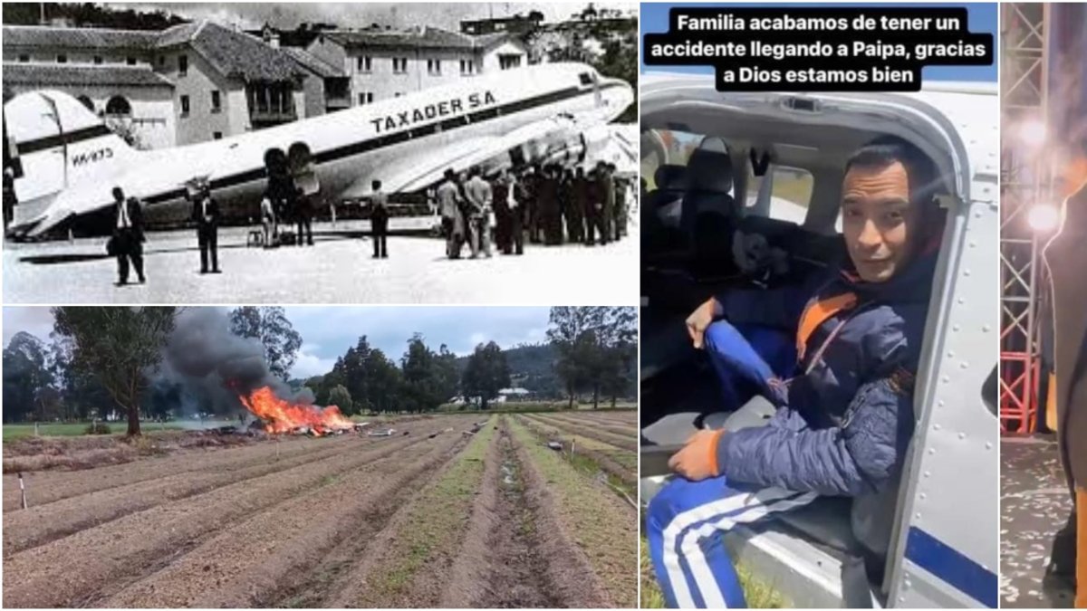 este es el historial del aeropuerto de Paipa