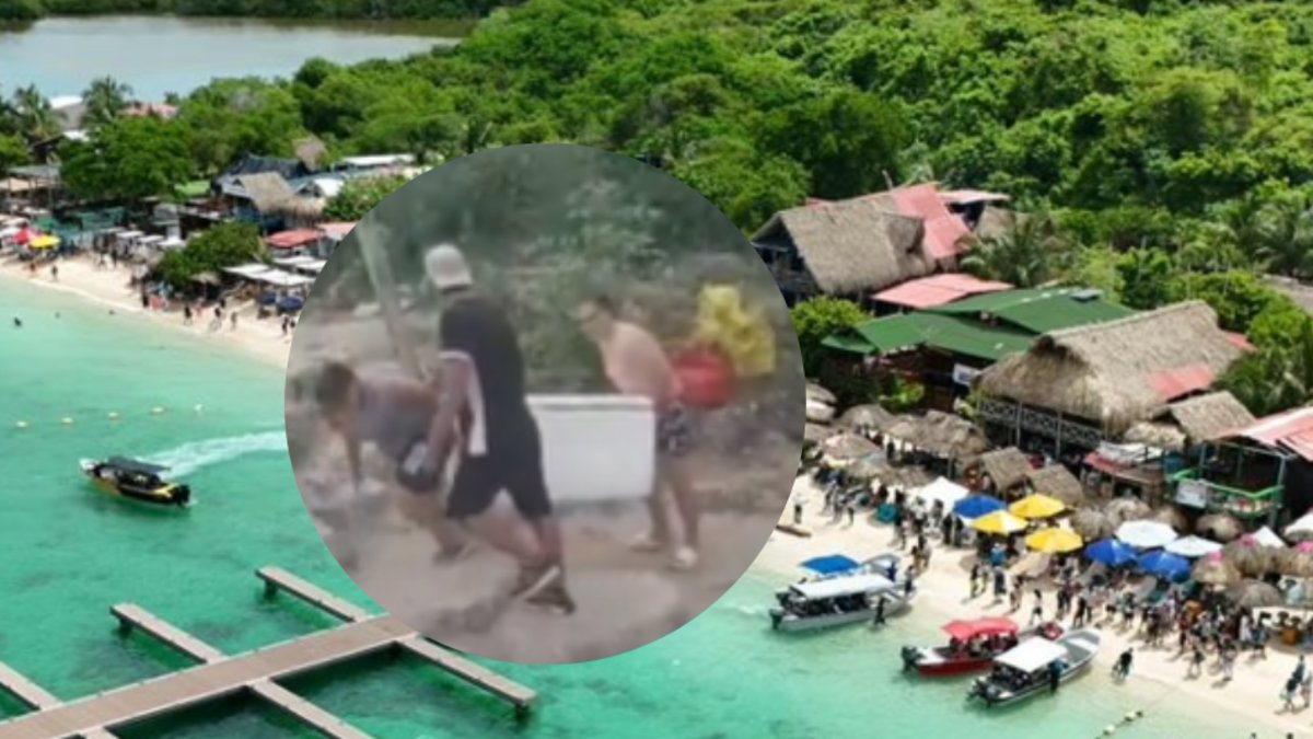 Vendedores locales de Barú, Cartagena, denuncian que turistas están llevando su propia comida a la playa: 'Eso es una nevera'