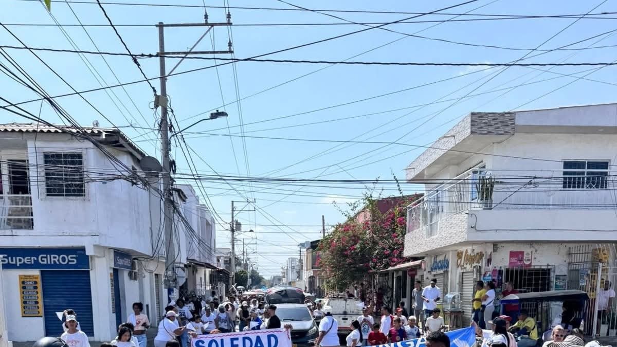 ¿En qué consistió la 'marcha por la paz' ​​en Soledad (Atlántico)? Estos fueron los pedidos que realizaron la ciudadanía en apoyo al traslado de cabecillas