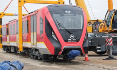 El quinto tren del Metro de Bogotá ya está en la ciudad y avanza hacia su fase de pruebas