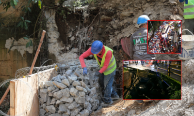 Tras el caos vehicular para entrar a San Antonio de Prado (Medellín) por el colapso parcial del puente de La Limona, la intervención está casi lista
