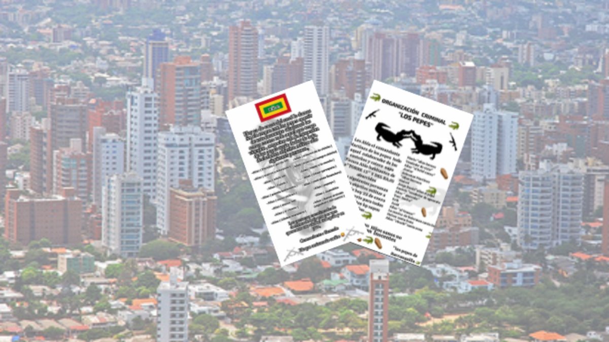 ¿Levantamiento al fuego o presión criminal? Incertidumbre en Barranquilla por cruce de panfletos atribuidos a bandas criminales rivales