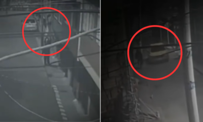 entraron con 'escalera humana' y huyeron en taxi