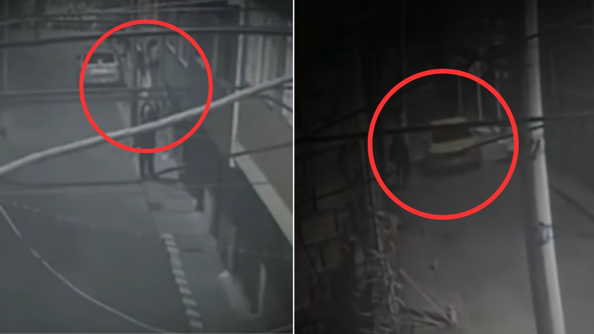 entraron con 'escalera humana' y huyeron en taxi