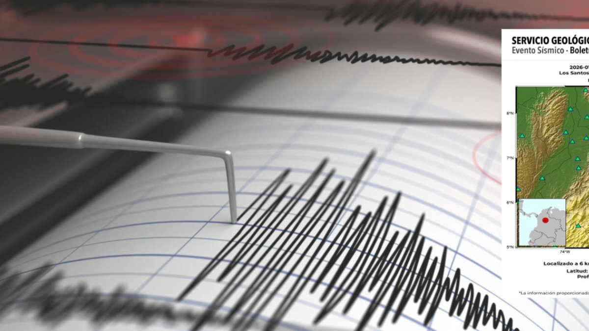 Segundo sismo en menos de 24 horas se registró en Los Santos, Santander, informó el Servicio Geológico Colombiano