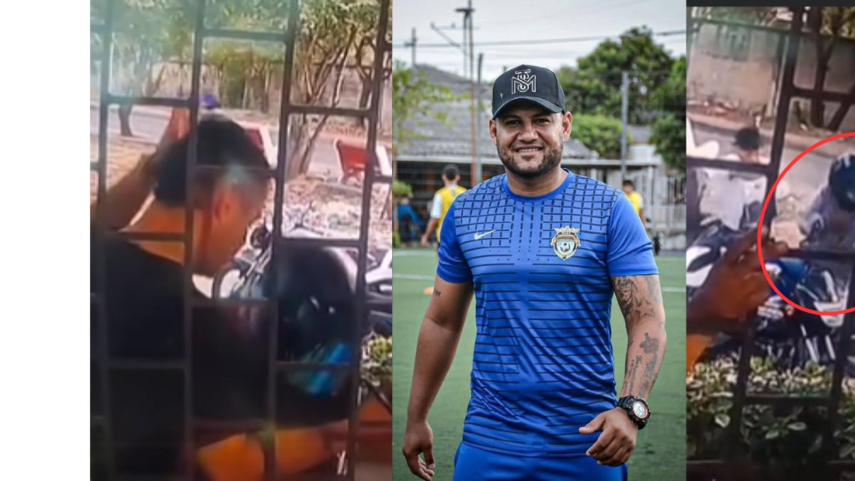 Violento atraco acabó con la vida de un profesor de una escuela de fútbol en Sabanagrande: una cámara de seguridad registró el ataque