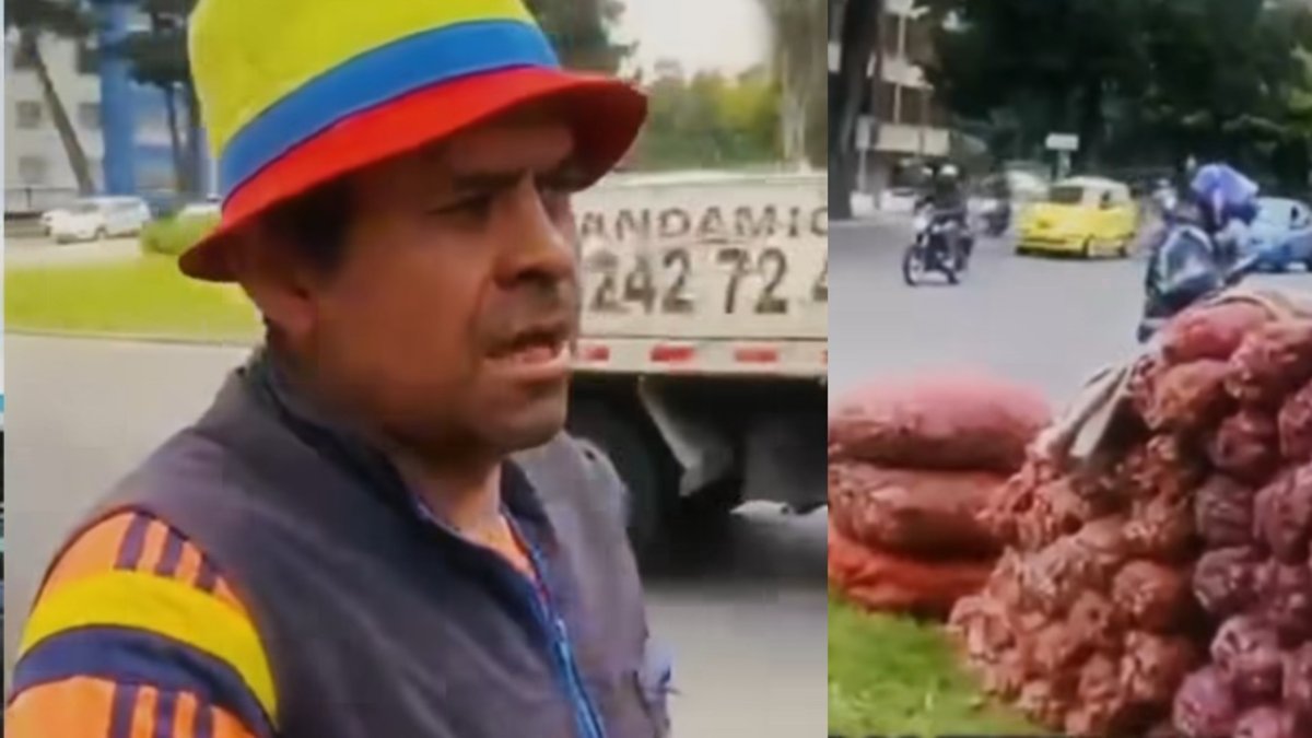 Campesinos que hicieron 'papatón' en Bogotá fueron multados por vender su cosecha en vía pública