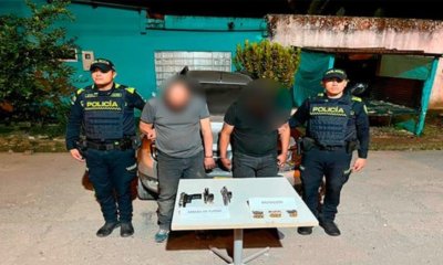 Dos hombres fueron capturados tras intercambio de disparos con la Policía en Yacopí, Cundinamarca: historial tenían delictivo