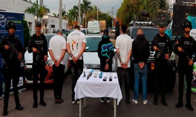 cinco capturados y armas incautadas; Los delincuentes habrían viajado desde Bogotá.
