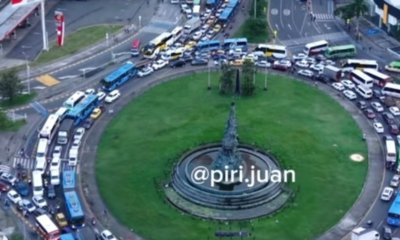 ¿Qué dijo la Alcaldía de Cali ante el impresionante trancón de la glorieta del Monumento a la Solidaridad que se viralizó en redes sociales?