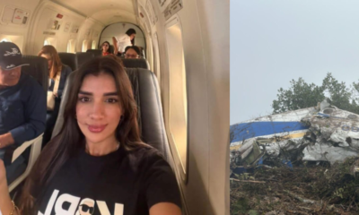 La última foto de una de las pasajeras al interior del avión de Satena que se accidentó en Norte de Santander y dejó 15 muertos