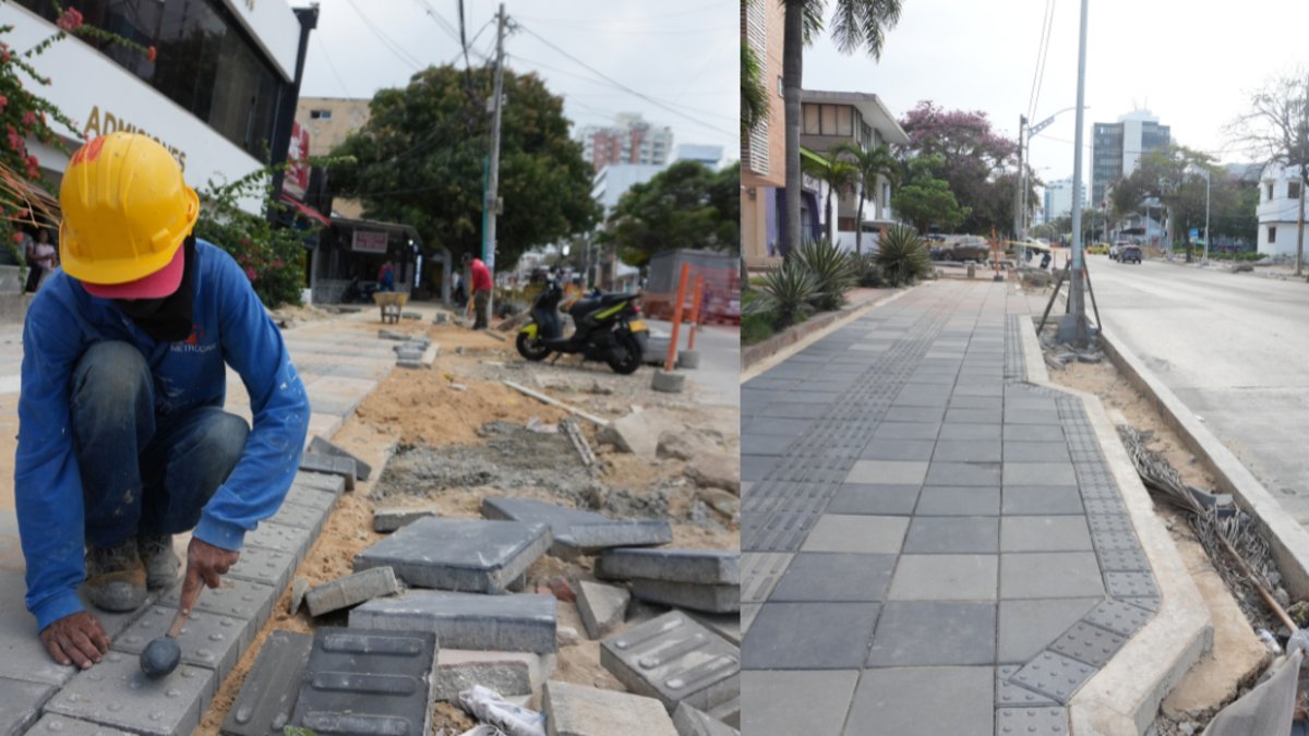 así va la transformación de la calle 72 entre las carreras 38 y 60; la demora en la obra genera malestar