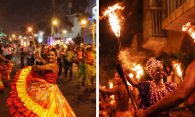 la mítica marcha pagana de fuego, música y color en el marco de las Fiestas de la Virgen de la Candelaria
