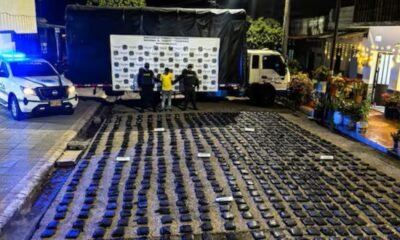 Actitud de un hombre en operativo de control levantó sospecha de la Policía en Santander: llevaba 760 paquetes de marihuana