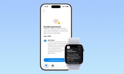 Apple amplía las notificaciones de hipertensión del Apple Watch a siete países más