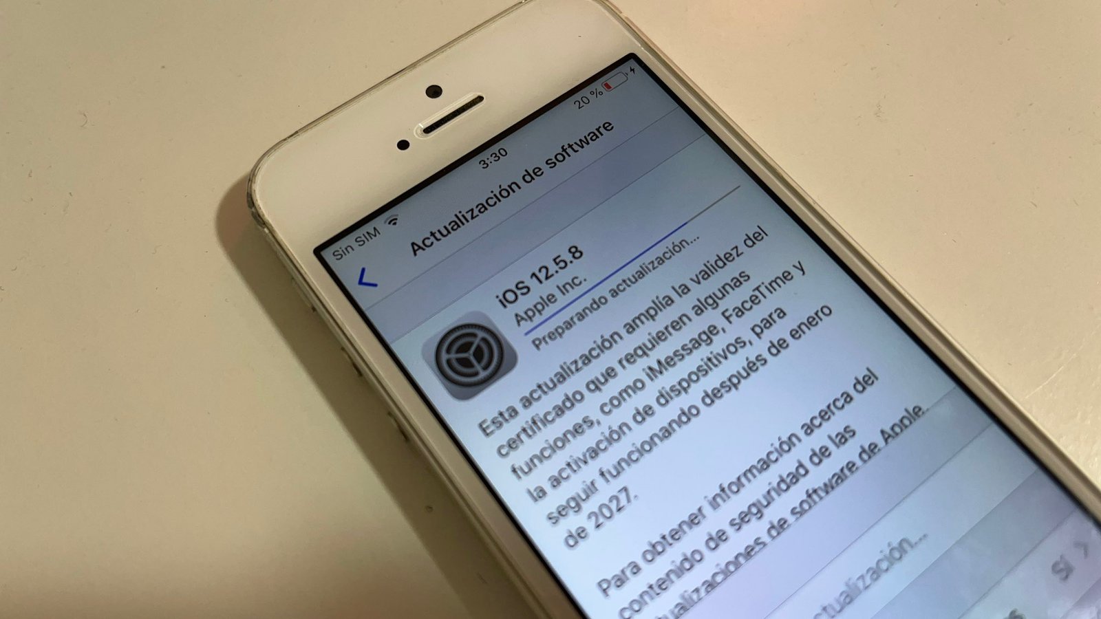 Apple libera nueva actualización para el iPhone 5s 13 años después de su lanzamiento