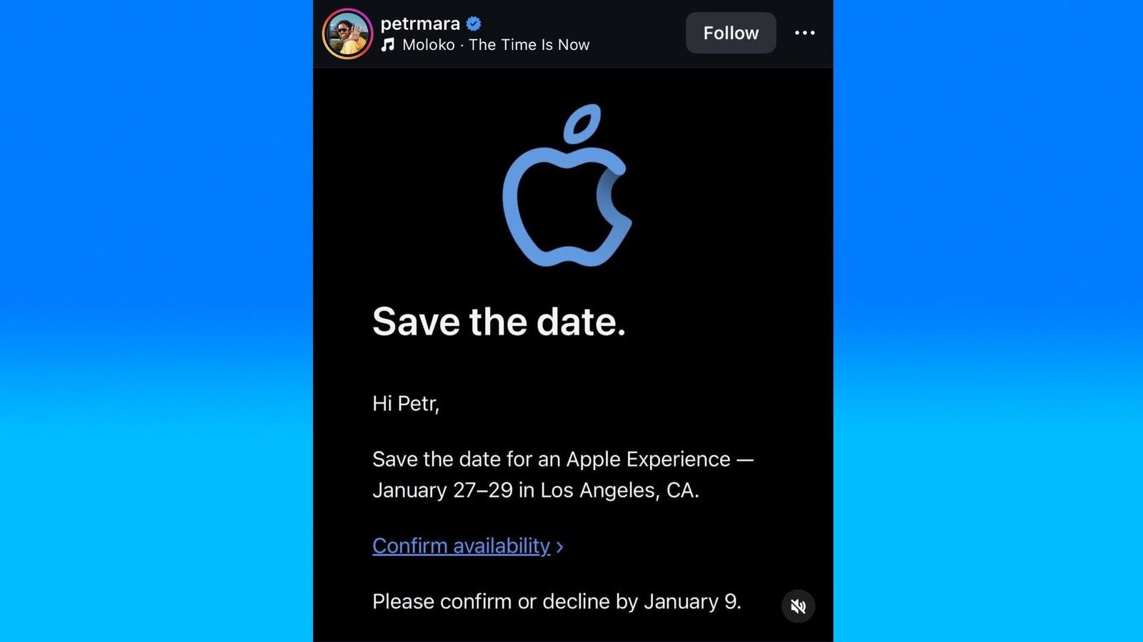 Apple organizará un evento para creadores en Los Ángeles del 27 al 29 de enero que podría coincidir con el anuncio de la MacBook Pro