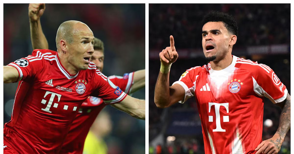 Arjen Robben respondió a las comparaciones con la dupla de Luis Díaz y Michael Olise en el Bayern Múnich