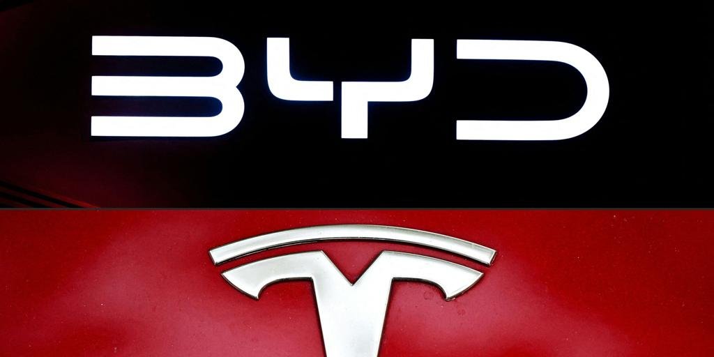 BYD destrona a Tesla como el mayor fabricante mundial de coches eléctricos tras la caída en ventas de la empresa de Musk