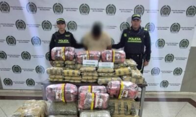 Capturan a un hombre con 242 kilos de marihuana en la Autopista Norte de Medellín
