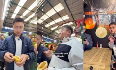 Dos ciudadanos chinos probaron las frutas colombianas por primera vez y su reacción se viralizó: “Me encanta”