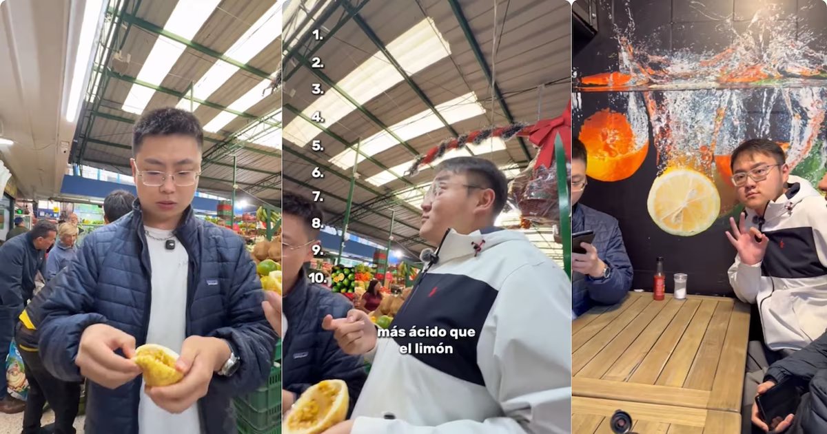 Dos ciudadanos chinos probaron las frutas colombianas por primera vez y su reacción se viralizó: “Me encanta”