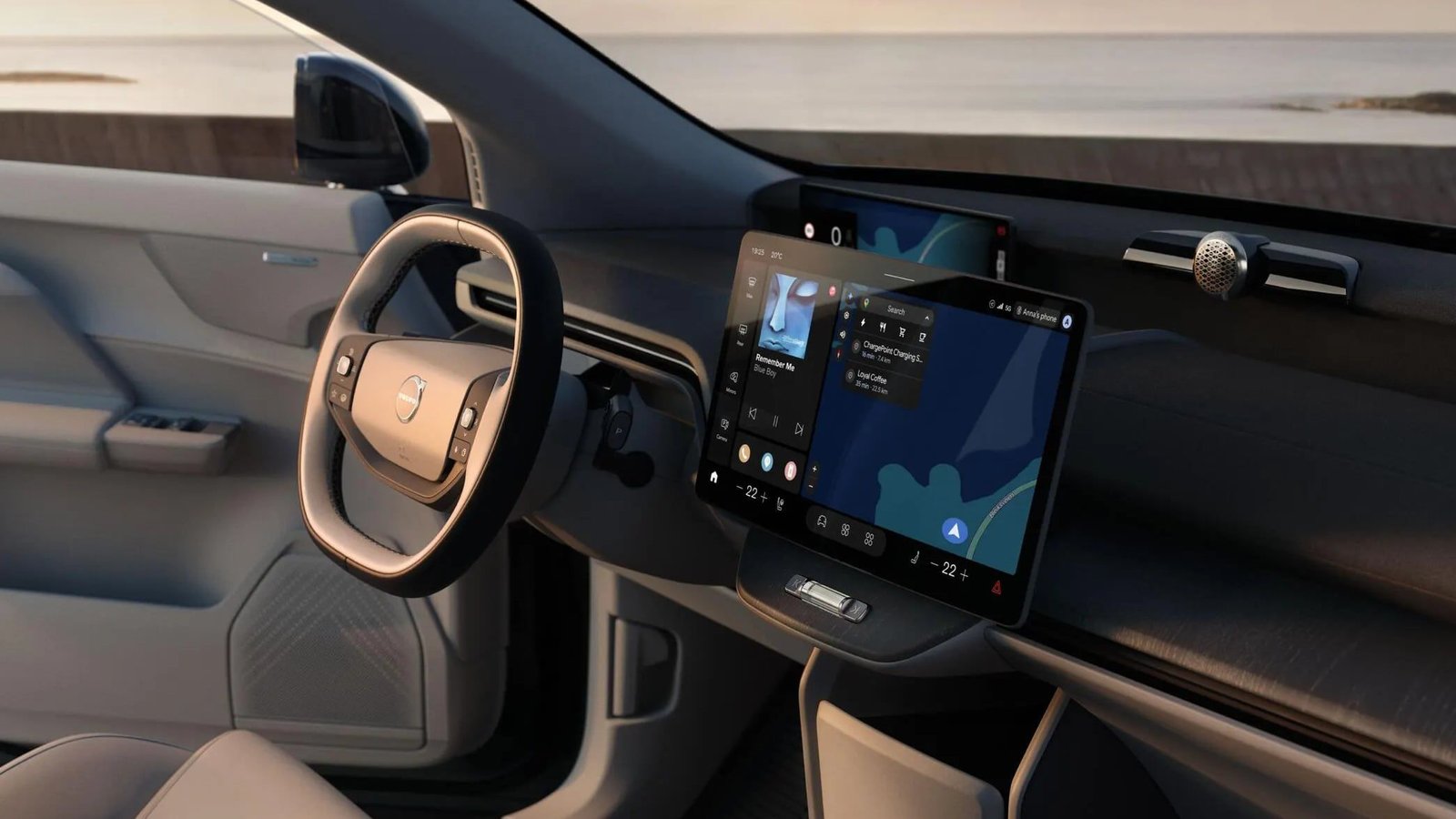 El nuevo SUV EX60 de Volvo cuenta con la aplicación Apple Music preinstalada con audio espacial