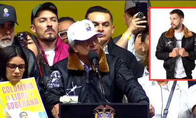 El origen de la chaqueta militar que usó Petro en su discurso en la plaza de Bolívar y el significado del muñeco en la gorra de Armando Benedetti