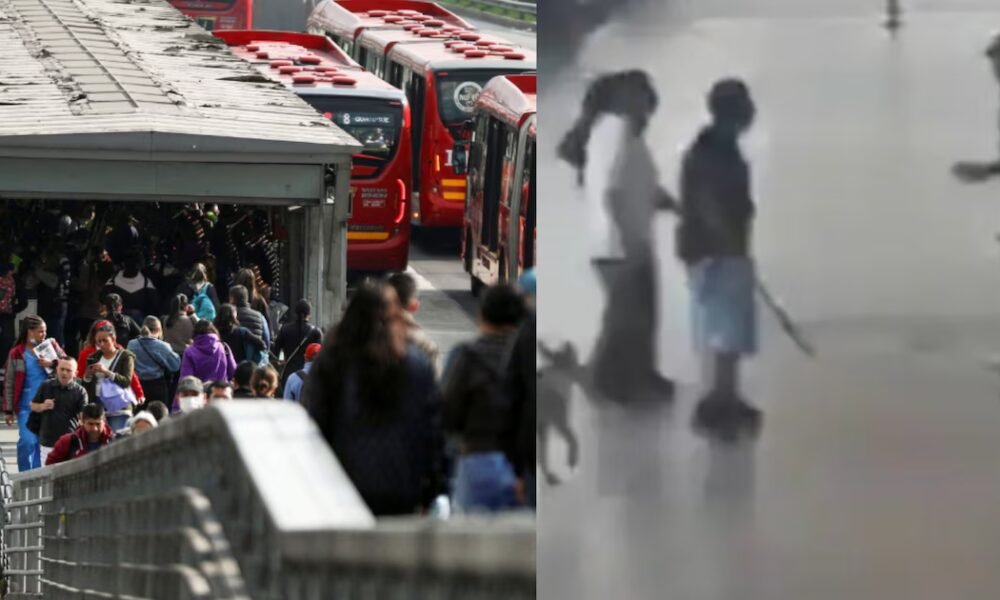 En video: un vigilante de TransMilenio fue agredido por colados en el portal Américas y el hecho causó indignación