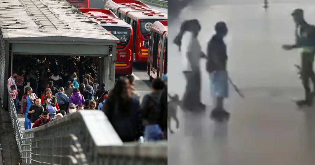 En video: un vigilante de TransMilenio fue agredido por colados en el portal Américas y el hecho causó indignación