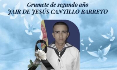 Este es el grumete de la Armada Nacional que murió por bala perdida en ataque contra un taxi en Barranquilla